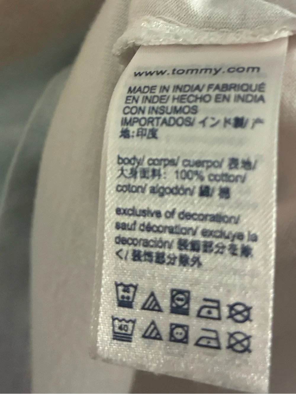 Tommy Hilfiger Pastel Tie-Dye Logo Tee - Light Blue, Peach & Light Gray XL